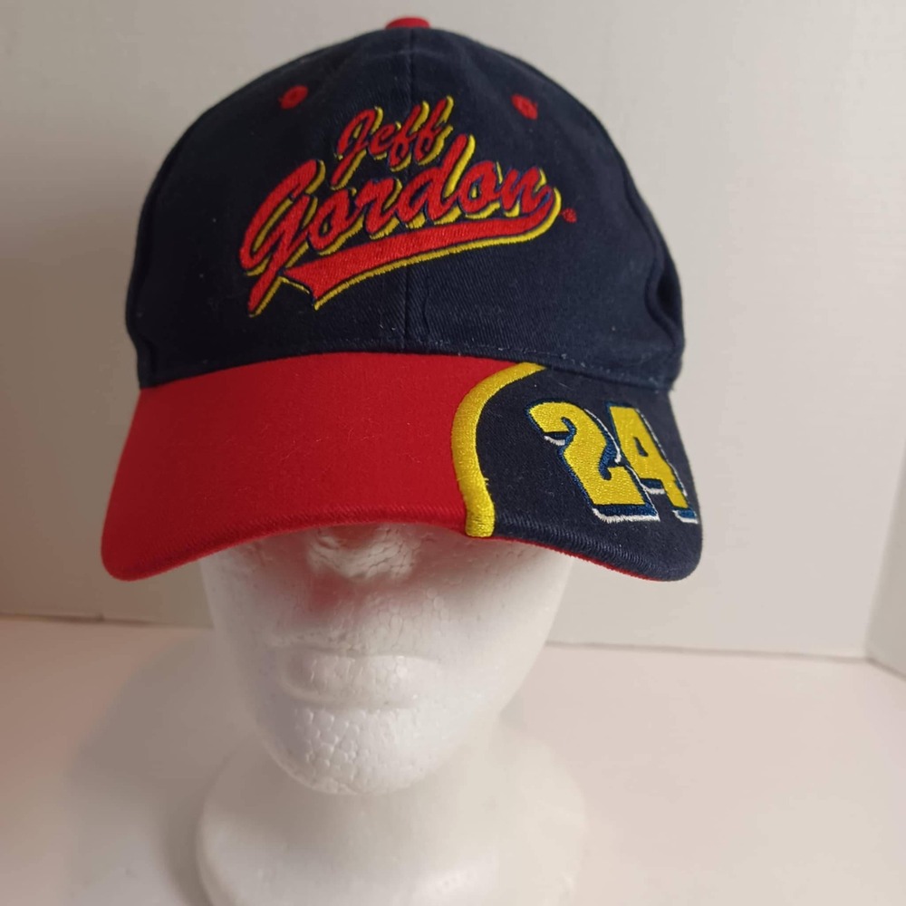 Jeff Gordon NASCAR Racing Cap‎ Kids Child Blue Red Number 24 Hat